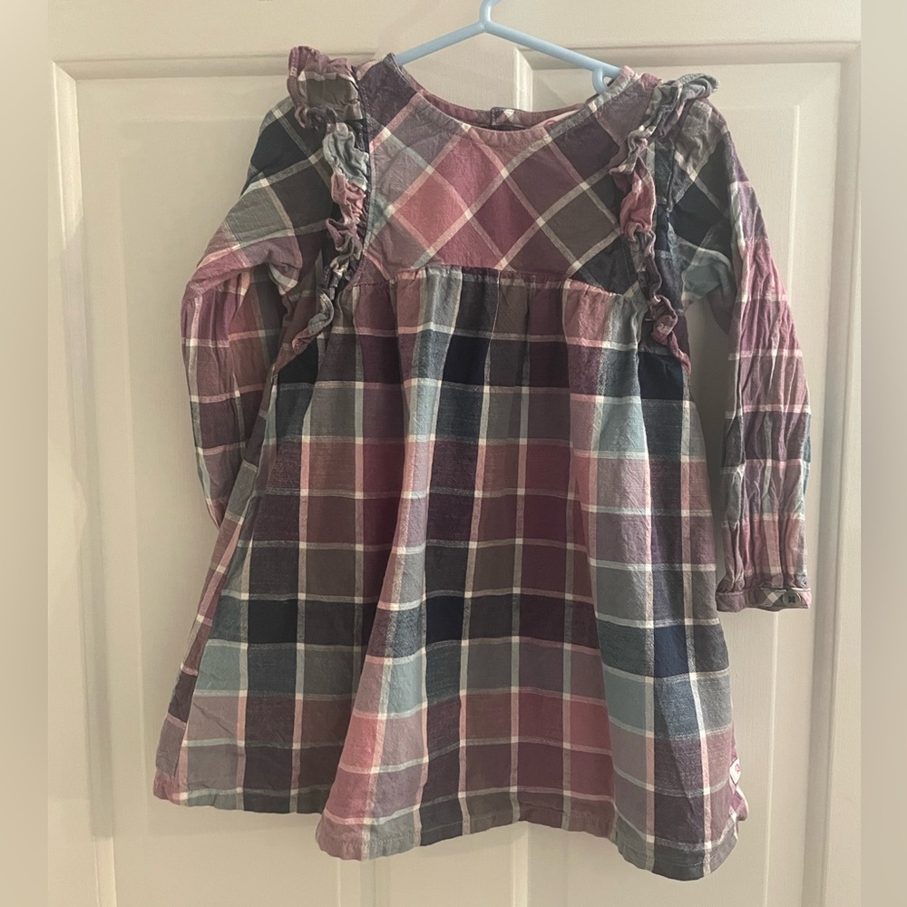 Ruffle Butts plaid dress, size 4T